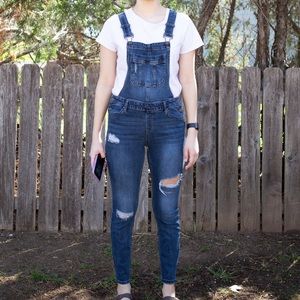 Dark Wash Overalls